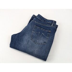 Sergio Valente Vintage Blue Denim Jeans‎ Women 8 Embroidered Boot 29x33 Designer